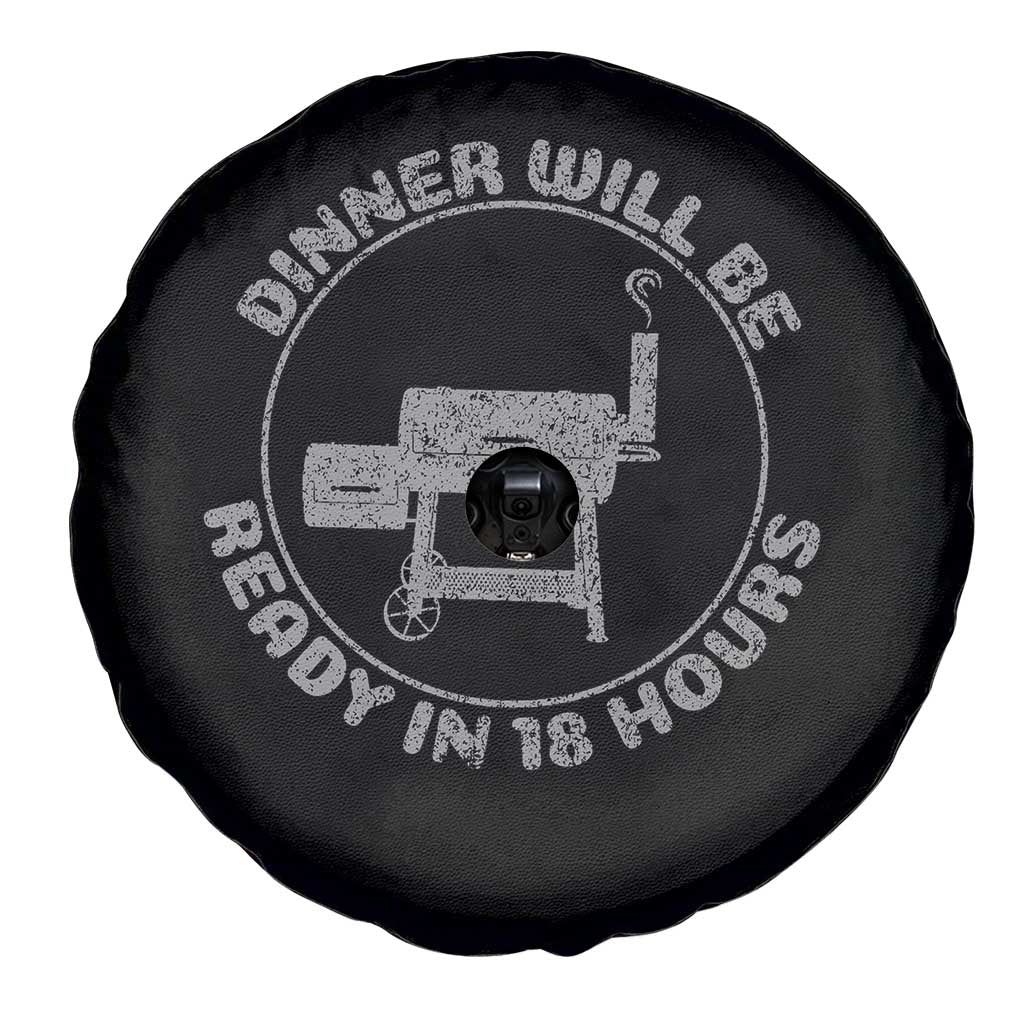 BBQ Spare Tire Cover Dinner Will Be Ready in 18 Hours Meat Smoker
