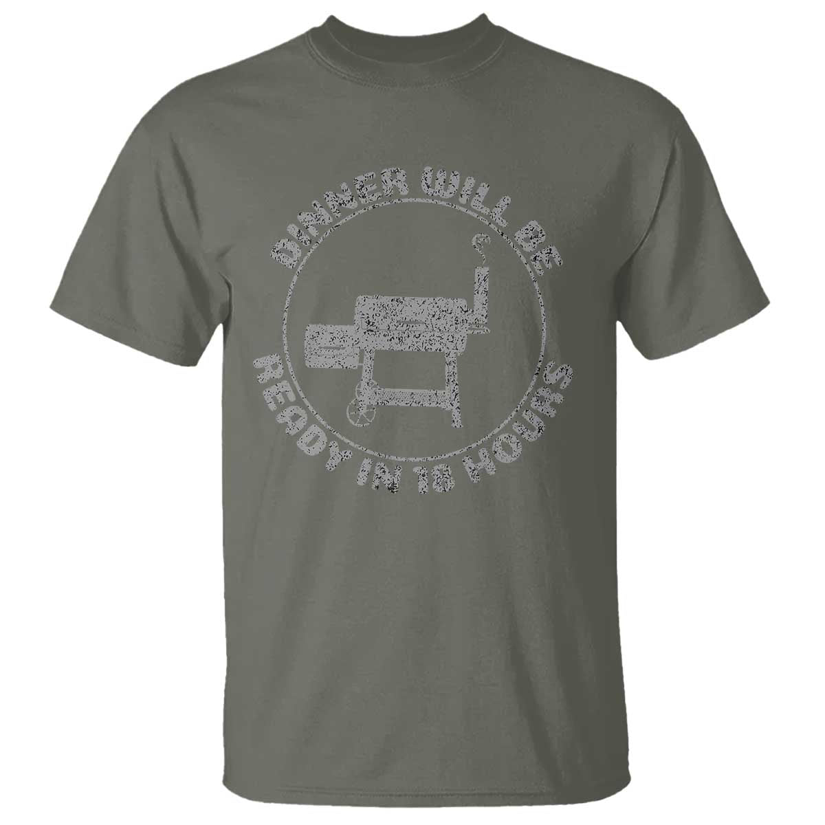 BBQ T Shirt Dinner Will Be Ready in 18 Hours Meat Smoker - Wonder Print Shop