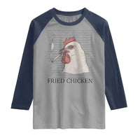 Fried Chicken 420 Raglan Shirt Funny Weed Stoner Cannabis