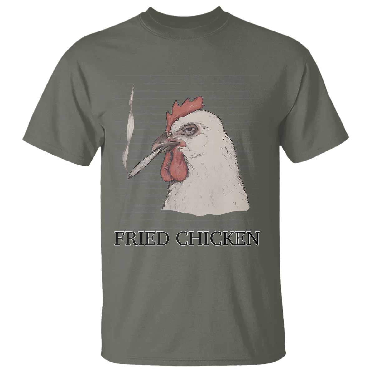 Fried Chicken 420 T Shirt Funny Weed Stoner Cannabis - Wonder Print Shop