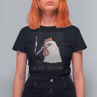Fried Chicken 420 T Shirt For Women Funny Weed Stoner Cannabis - Wonder Print Shop