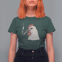 Fried Chicken 420 T Shirt For Women Funny Weed Stoner Cannabis - Wonder Print Shop