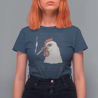 Fried Chicken 420 T Shirt For Women Funny Weed Stoner Cannabis - Wonder Print Shop