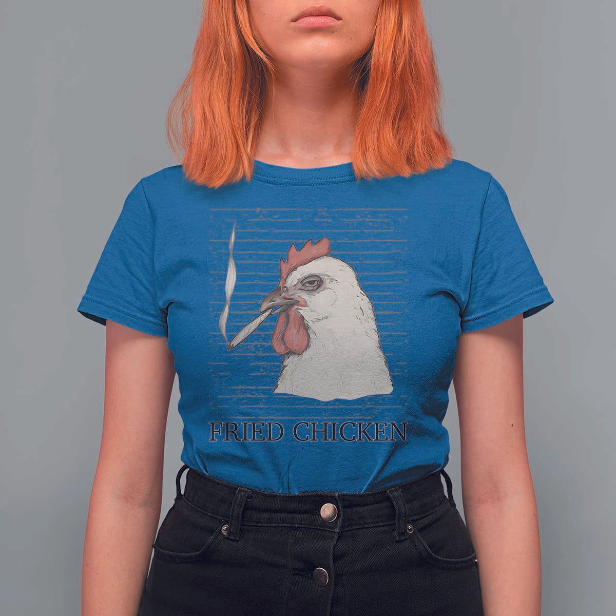 Fried Chicken 420 T Shirt For Women Funny Weed Stoner Cannabis - Wonder Print Shop