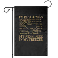 Deer Hunting Garden Flag Im Into Fitness Fit Ness Deer Freezer Camo American Flag - Wonder Print Shop