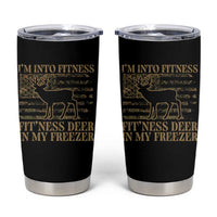 Deer Hunting Tumbler Cup Im Into Fitness Fit Ness Deer Freezer Camo American Flag - Wonder Print Shop