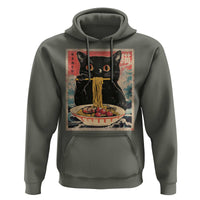 Japanese Ramen Hoodie Funny Graphic Tees Foodies Kawaii Cat Anime Gifts