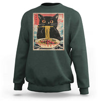 Japanese Ramen Sweatshirt Funny Graphic Tees Foodies Kawaii Cat Anime Gifts - Wonder Print Shop