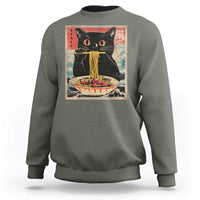 Japanese Ramen Sweatshirt Funny Graphic Tees Foodies Kawaii Cat Anime Gifts - Wonder Print Shop