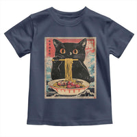Japanese Ramen Toddler T Shirt Funny Graphic Tees Foodies Kawaii Cat Anime Gifts