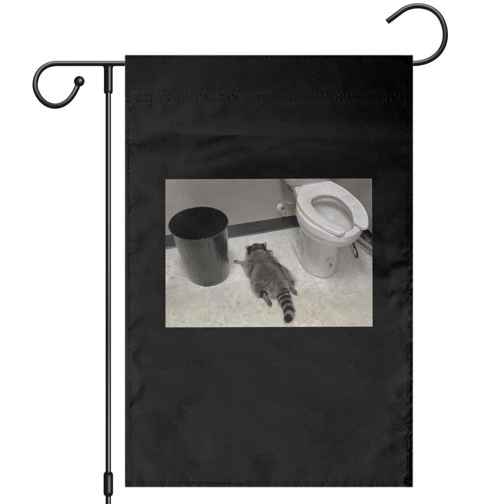 Funny Drunk Raccoon Garden Flag Vintage Liquor Store Trash Panda Memes - Wonder Print Shop