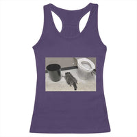 Funny Drunk Raccoon Racerback Tank Top Vintage Liquor Store Trash Panda Memes - Wonder Print Shop