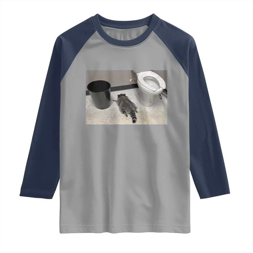 Funny Drunk Raccoon Raglan Shirt Vintage Liquor Store Trash Panda Memes - Wonder Print Shop