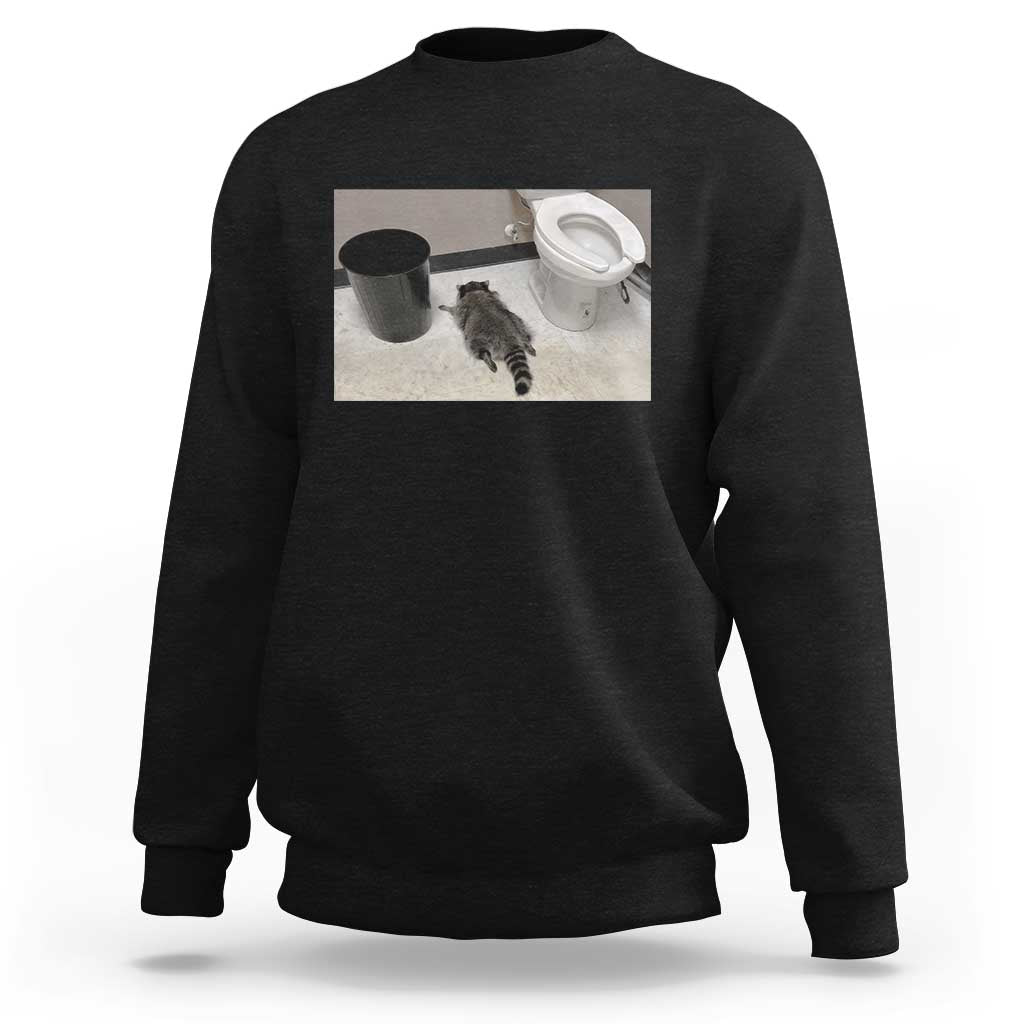 Funny Drunk Raccoon Sweatshirt Vintage Liquor Store Trash Panda Memes - Wonder Print Shop