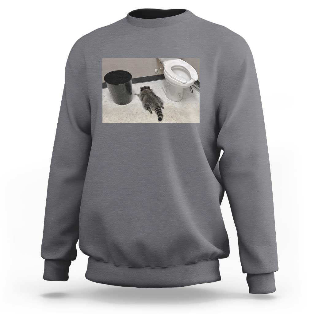 Funny Drunk Raccoon Sweatshirt Vintage Liquor Store Trash Panda Memes - Wonder Print Shop