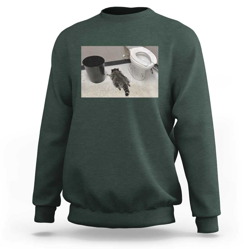 Funny Drunk Raccoon Sweatshirt Vintage Liquor Store Trash Panda Memes - Wonder Print Shop