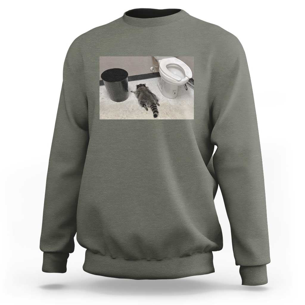 Funny Drunk Raccoon Sweatshirt Vintage Liquor Store Trash Panda Memes - Wonder Print Shop