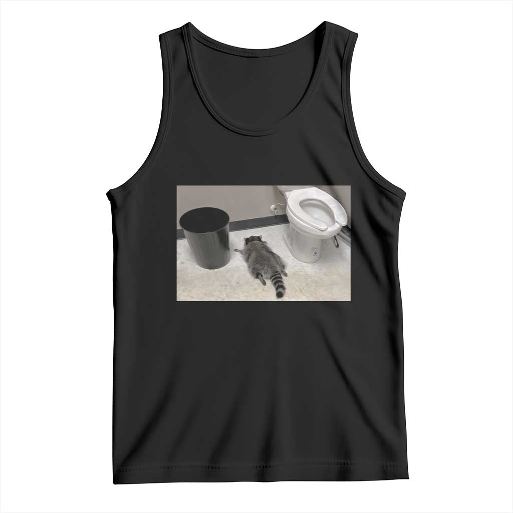 Funny Drunk Raccoon Tank Top Vintage Liquor Store Trash Panda Memes - Wonder Print Shop