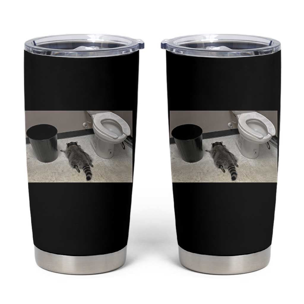 Funny Drunk Raccoon Tumbler Cup Vintage Liquor Store Trash Panda Memes - Wonder Print Shop
