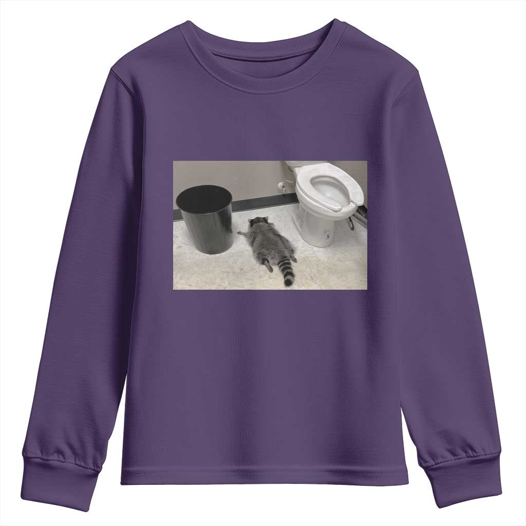 Funny Drunk Raccoon Youth Sweatshirt Vintage Liquor Store Trash Panda Memes - Wonder Print Shop