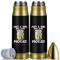 Just a Girl Who Loves Pickles Bullet Tumbler Pickle Jars with Coquette Bow - Wonder Print Shop