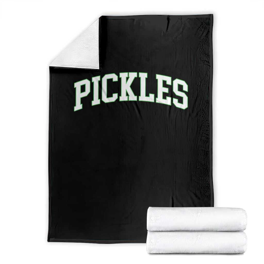 Vintage Pickle Throw Blanket Canning Season Pickle Lover Vintage Sports Style 80s 90s Gifts - Wonder Print Shop
