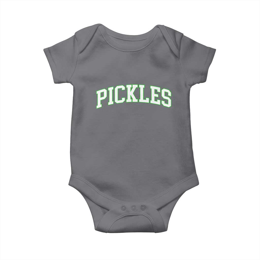 Vintage Pickle Baby Onesie Canning Season Pickle Lover Vintage Sports Style 80s 90s Gifts - Wonder Print Shop