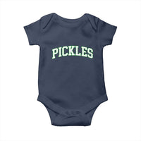 Vintage Pickle Baby Onesie Canning Season Pickle Lover Vintage Sports Style 80s 90s Gifts - Wonder Print Shop