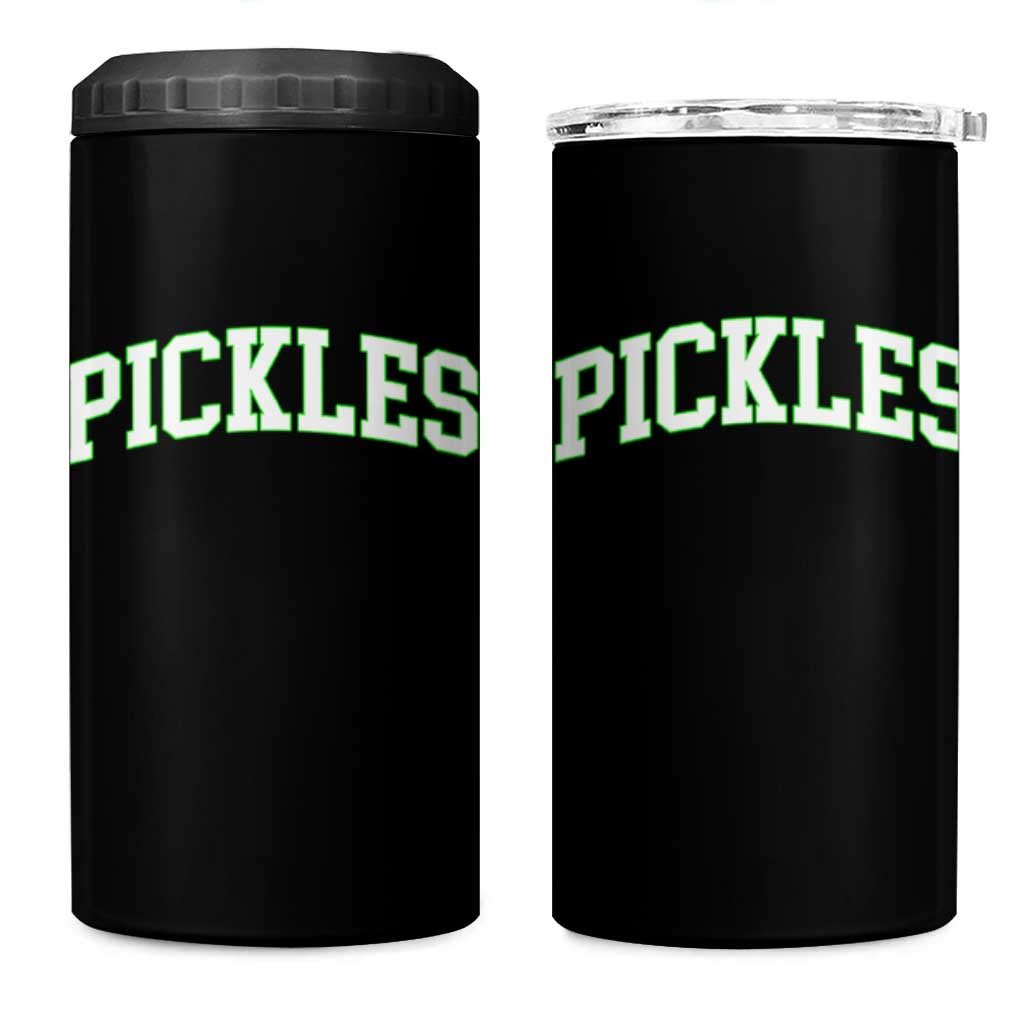 Vintage Pickle 4 in 1 Can Cooler Tumbler Canning Season Pickle Lover Vintage Sports Style 80s 90s Gifts - Wonder Print Shop