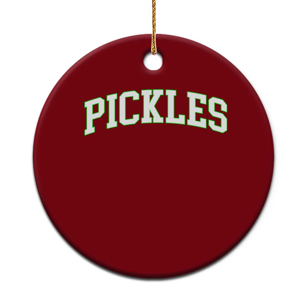 Vintage Pickle Ceramic Ornament Canning Season Pickle Lover Vintage Sports Style 80s 90s Gifts - Wonder Print Shop