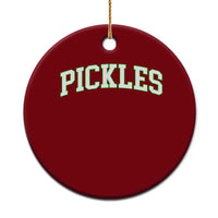 Vintage Pickle Ceramic Ornament Canning Season Pickle Lover Vintage Sports Style 80s 90s Gifts - Wonder Print Shop