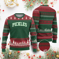 Vintage Pickle Ugly Christmas Sweater Canning Season Pickle Lover Vintage Sports Style 80s 90s Gifts - Wonder Print Shop