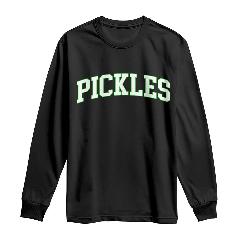 Vintage Pickle Long Sleeve Shirt Canning Season Pickle Lover Vintage Sports Style 80s 90s Gifts - Wonder Print Shop