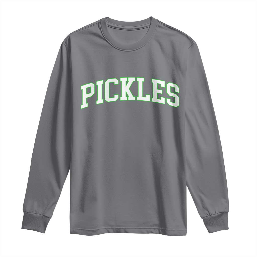 Vintage Pickle Long Sleeve Shirt Canning Season Pickle Lover Vintage Sports Style 80s 90s Gifts - Wonder Print Shop