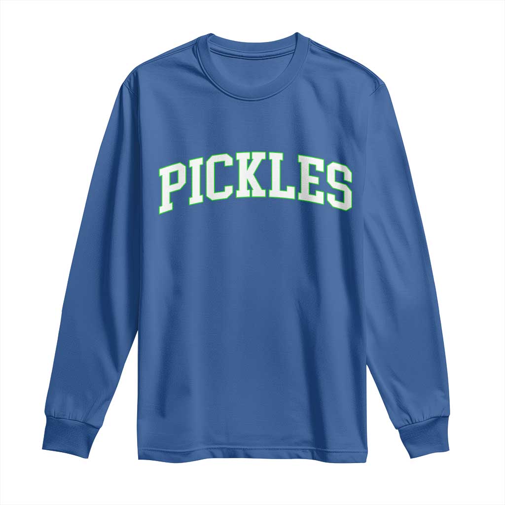Vintage Pickle Long Sleeve Shirt Canning Season Pickle Lover Vintage Sports Style 80s 90s Gifts - Wonder Print Shop
