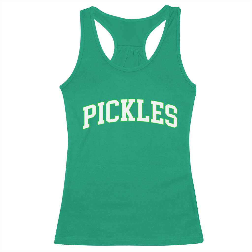 Vintage Pickle Racerback Tank Top Canning Season Pickle Lover Vintage Sports Style 80s 90s Gifts - Wonder Print Shop