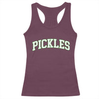 Vintage Pickle Racerback Tank Top Canning Season Pickle Lover Vintage Sports Style 80s 90s Gifts - Wonder Print Shop