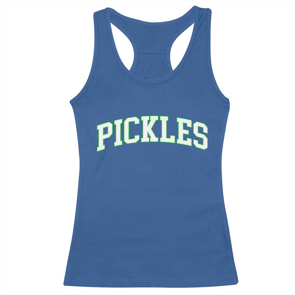 Vintage Pickle Racerback Tank Top Canning Season Pickle Lover Vintage Sports Style 80s 90s Gifts - Wonder Print Shop