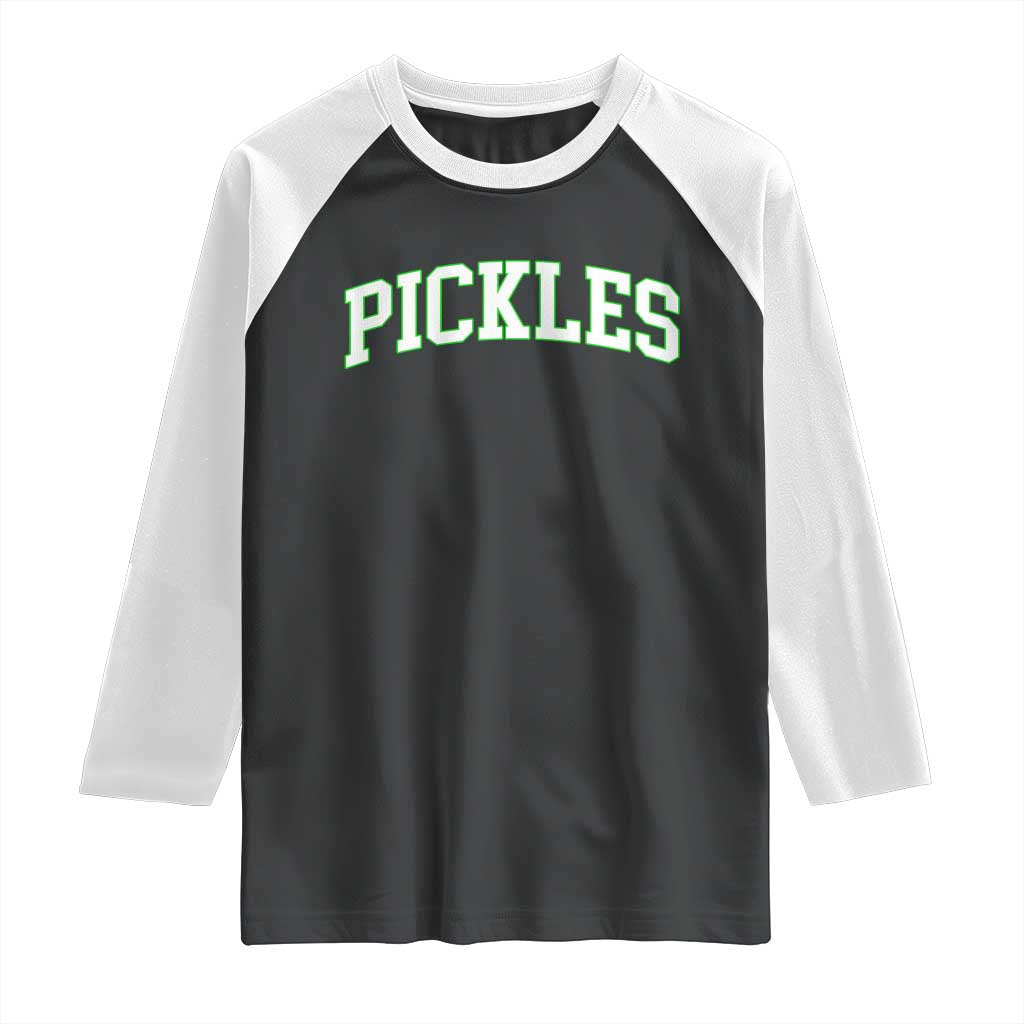 Vintage Pickle Raglan Shirt Canning Season Pickle Lover Vintage Sports Style 80s 90s Gifts - Wonder Print Shop