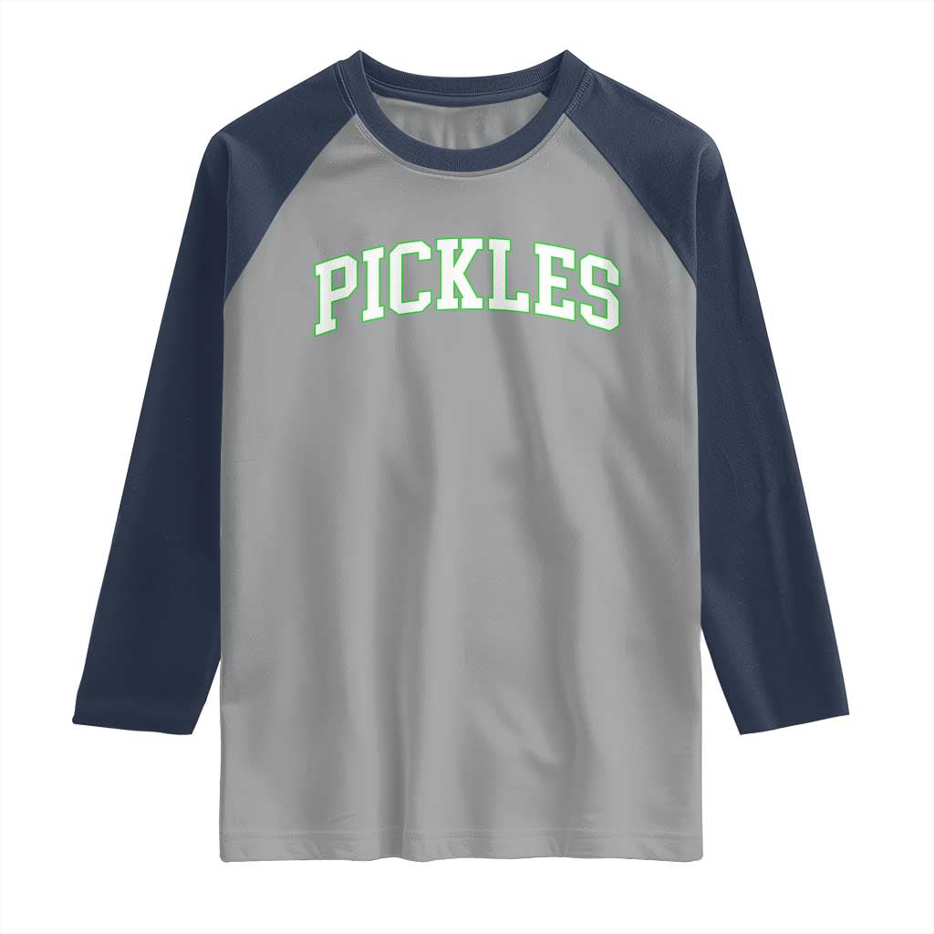 Vintage Pickle Raglan Shirt Canning Season Pickle Lover Vintage Sports Style 80s 90s Gifts - Wonder Print Shop