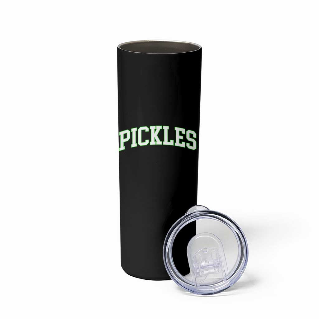 Vintage Pickle Skinny Tumbler Canning Season Pickle Lover Vintage Sports Style 80s 90s Gifts - Wonder Print Shop
