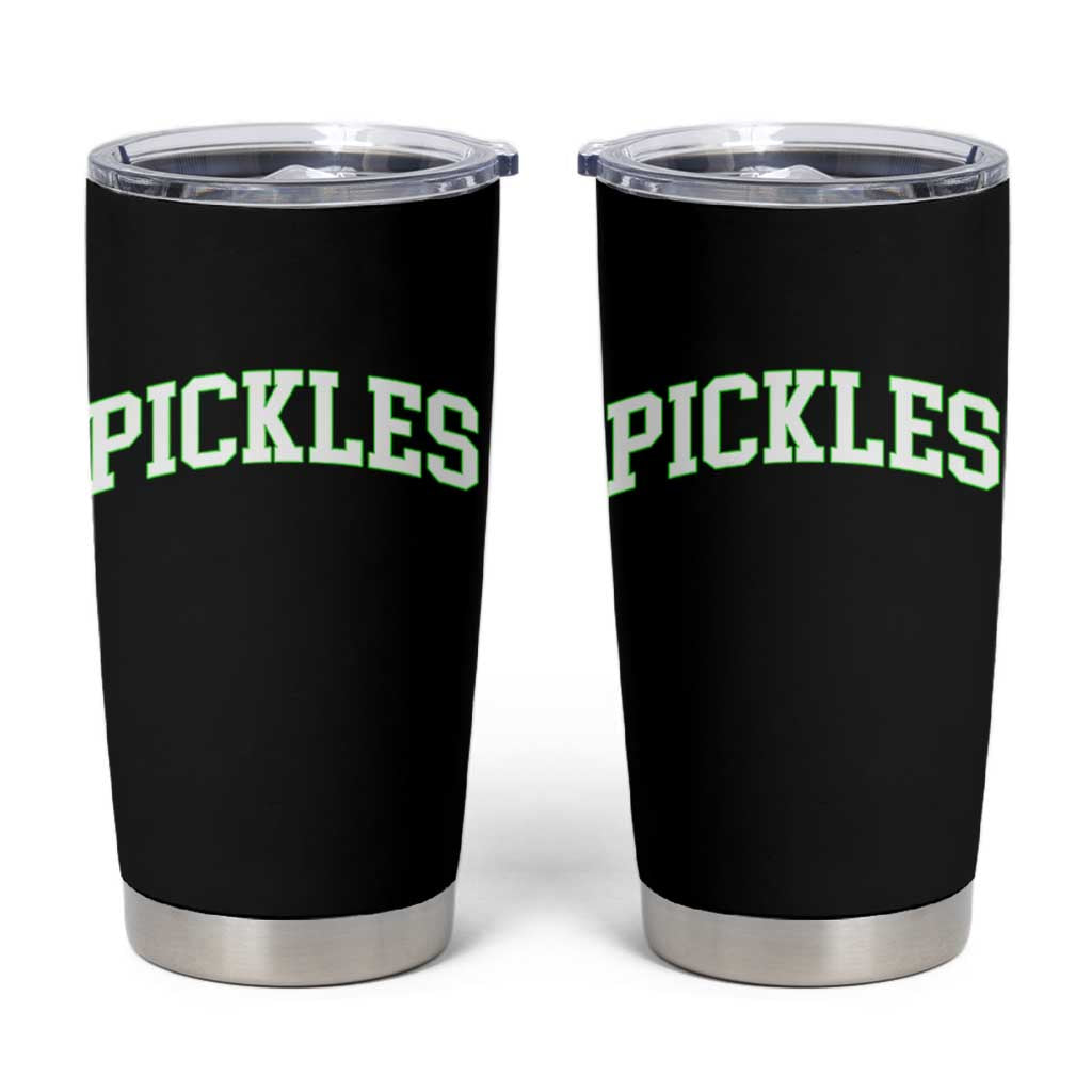 Vintage Pickle Tumbler Cup Canning Season Pickle Lover Vintage Sports Style 80s 90s Gifts - Wonder Print Shop