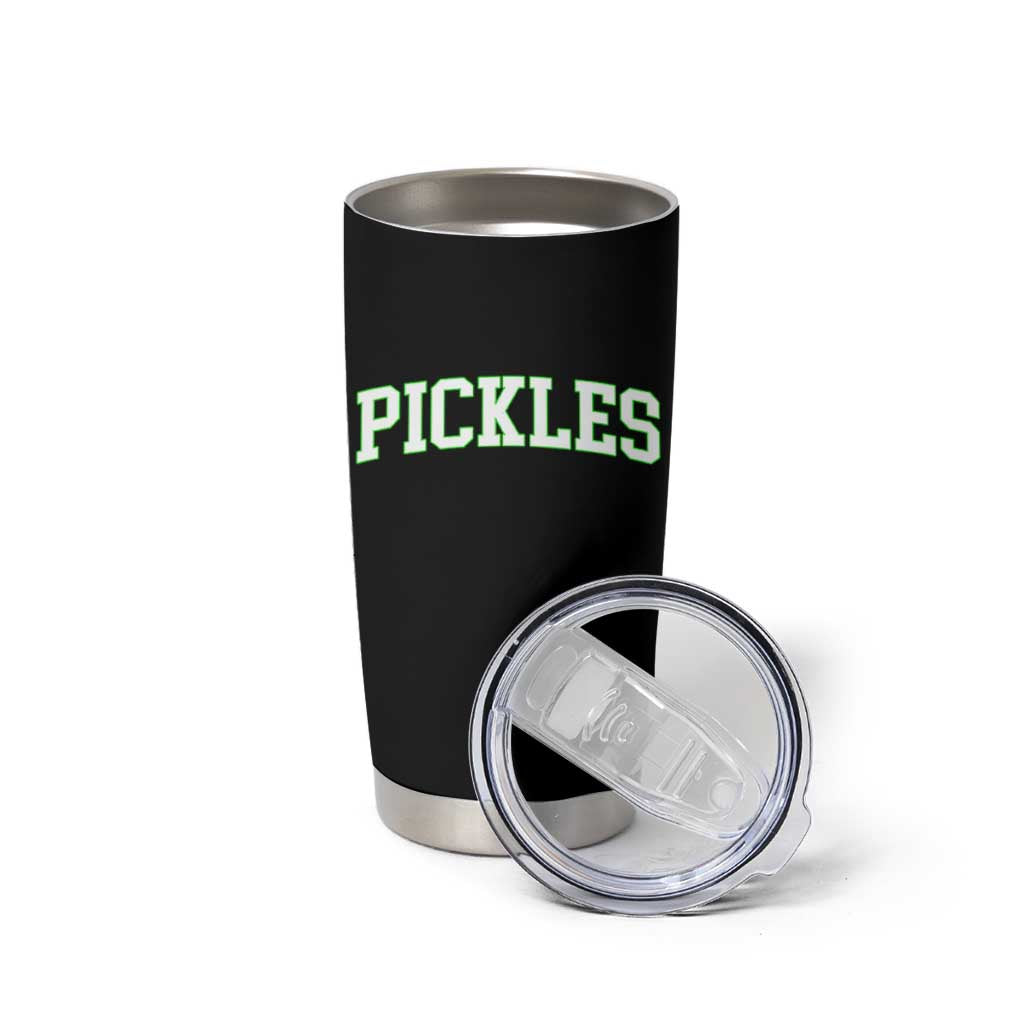 Vintage Pickle Tumbler Cup Canning Season Pickle Lover Vintage Sports Style 80s 90s Gifts - Wonder Print Shop