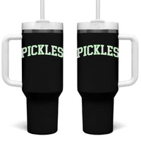 Vintage Pickle Tumbler With Handle Canning Season Pickle Lover Vintage Sports Style 80s 90s Gifts - Wonder Print Shop
