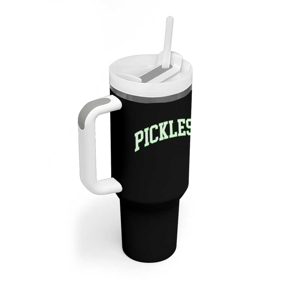 Vintage Pickle Tumbler With Handle Canning Season Pickle Lover Vintage Sports Style 80s 90s Gifts - Wonder Print Shop