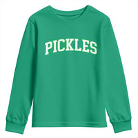 Vintage Pickle Youth Sweatshirt Canning Season Pickle Lover Vintage Sports Style 80s 90s Gifts - Wonder Print Shop