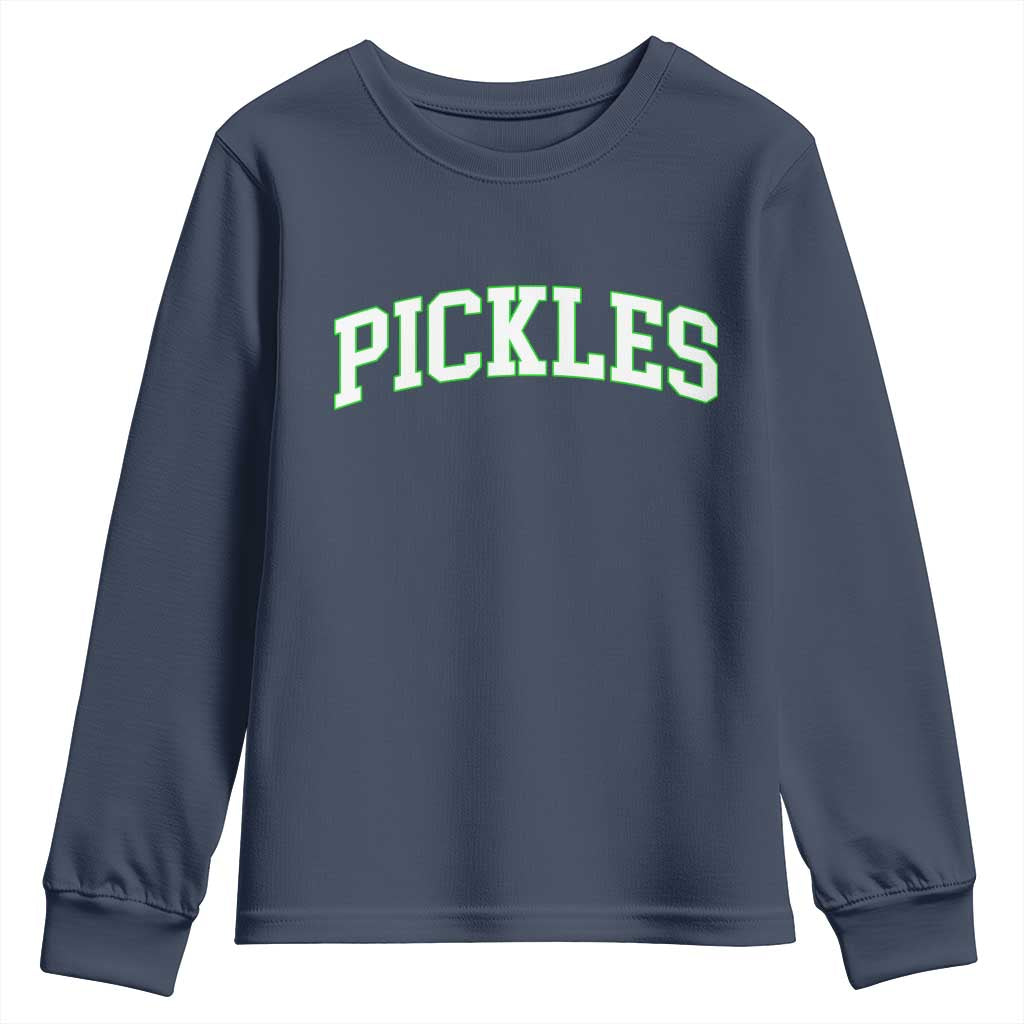 Vintage Pickle Youth Sweatshirt Canning Season Pickle Lover Vintage Sports Style 80s 90s Gifts - Wonder Print Shop