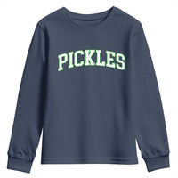Vintage Pickle Youth Sweatshirt Canning Season Pickle Lover Vintage Sports Style 80s 90s Gifts - Wonder Print Shop