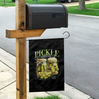 Pickle Lovers Garden Flag Retro Pickle Enthusiast Vintage 90s Graphic