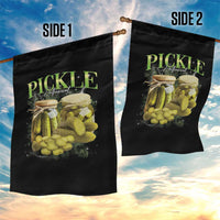 Pickle Lovers Garden Flag Retro Pickle Enthusiast Vintage 90s Graphic